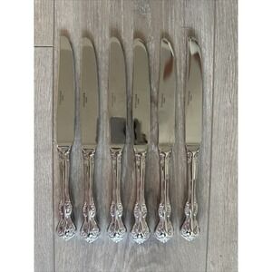 Wallace CAMDEN‎ Stainless 18/10 Glossy Hollow Dinner Knives Lot Of 6